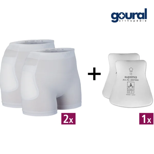 2 protecteurs de hanches Hip protector (avec 1 paire de protections)