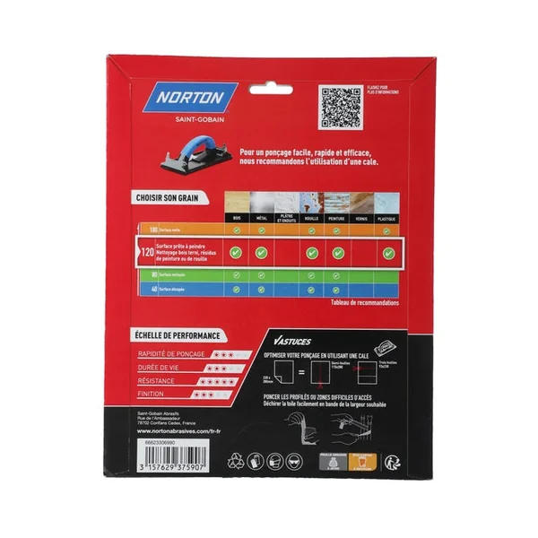 3 Feuilles abrasives Super Flexibles 230x280 Grain 120