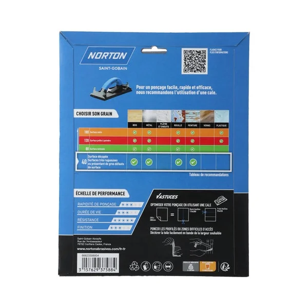 3 Feuilles abrasives Super Flexibles 230x280 Grain 40