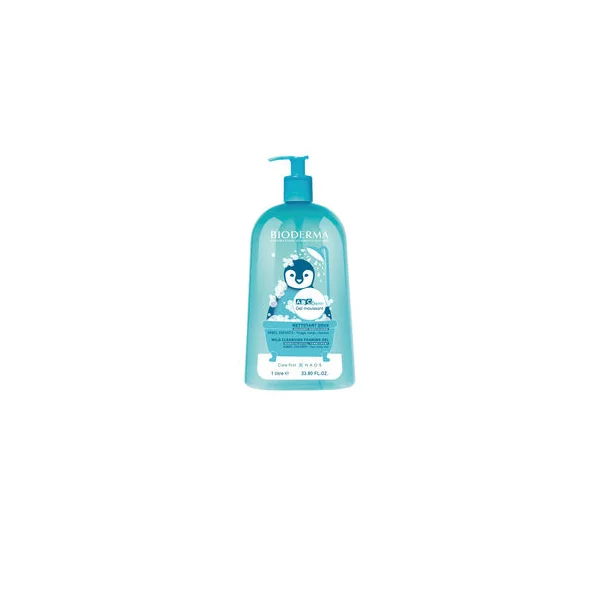ABCDERM moussant gel nettoyant doux bébés, enfants