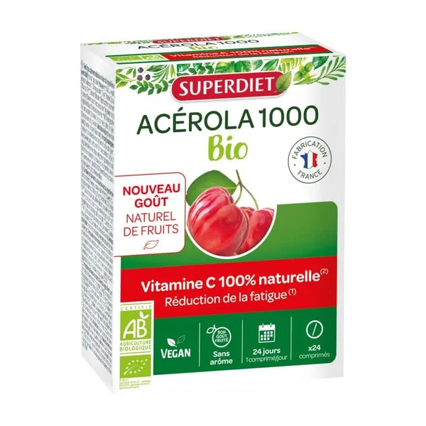 ACEROLA 1000 BIO 24CPS A CROQUER