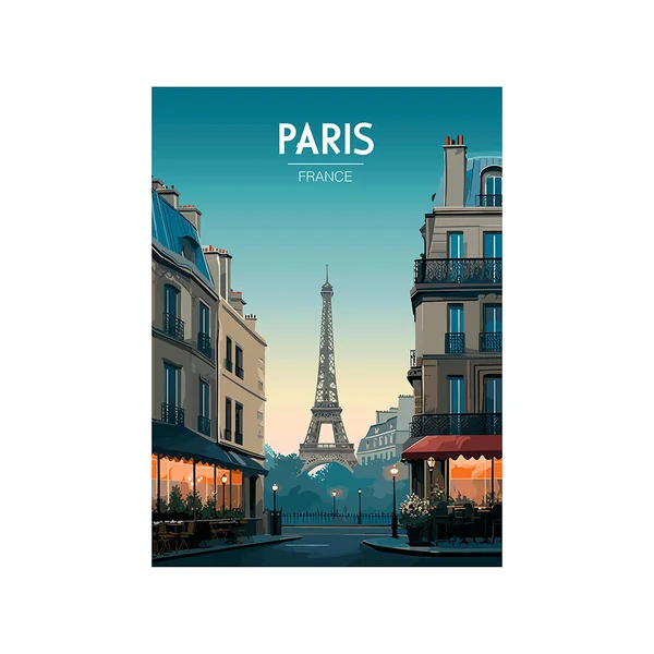 Affiche déco Paris 30x40cm