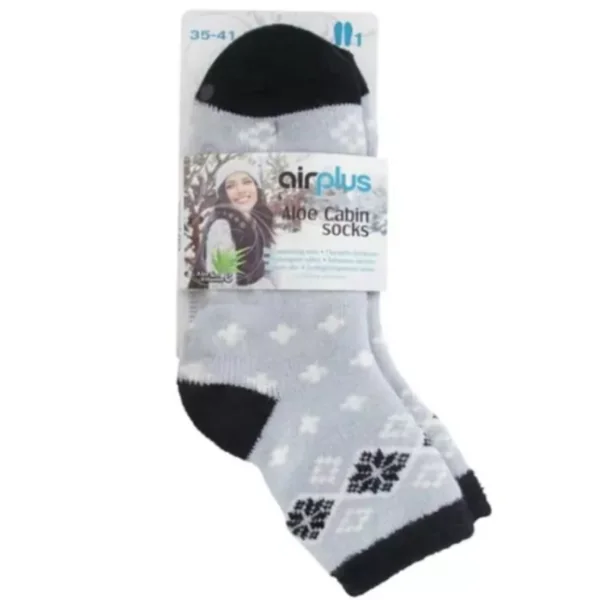 Airplus Aloe Cabin Socks femme flocon noir 35/41