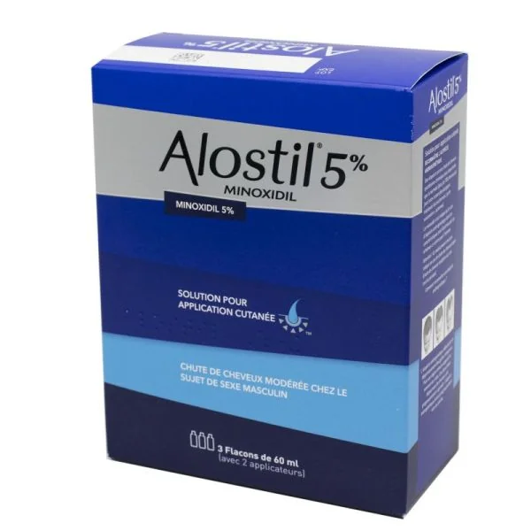 Alostil 5 %, solution pour application cutanée, 3x 60ml