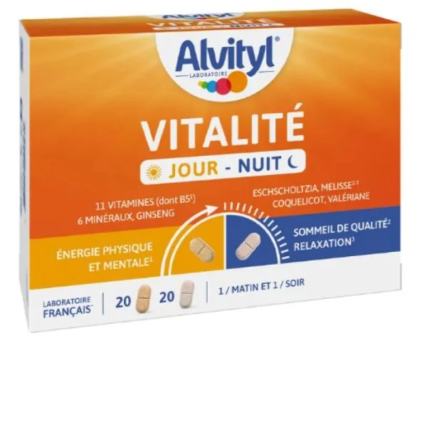 ALVITYL VITALITE JOUR - NUIT 40 comprimés