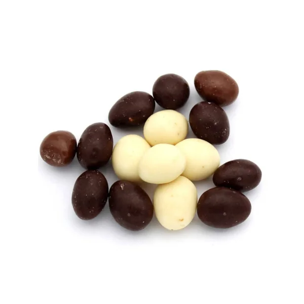 Amandes enrobées 3 chocolats