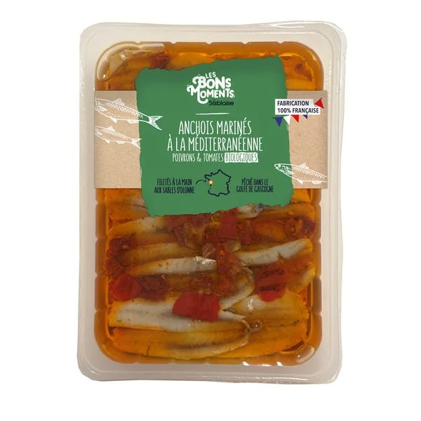 Anchois marinés à la Méditerranéenne 150g