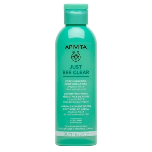 Apivita Just Bee Clear lotion purifiante réductrice de pores 200ml