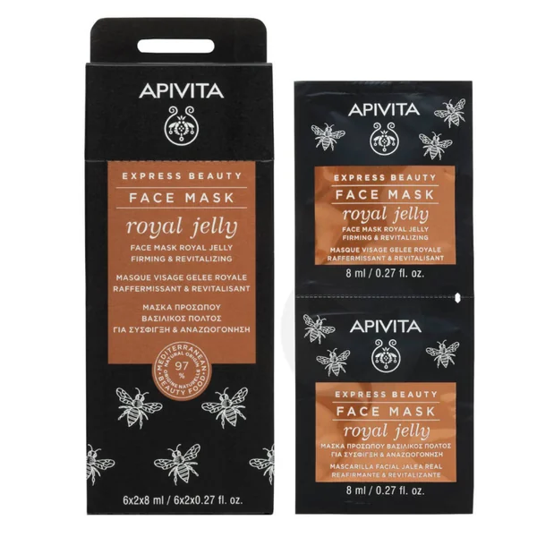 Apivita masque visage à la gelée royale 2x8ml