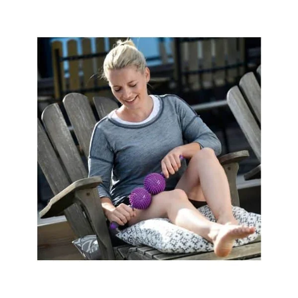 Appareil de massage Spiky Twin Roller