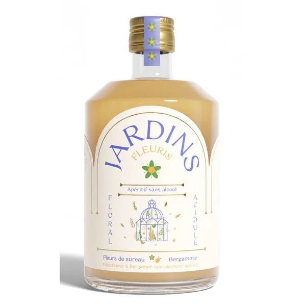 Apéritif sans alcool fleur de sureau bergamote 50cl