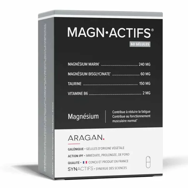 Aragan Synactifs Magn Actifs Magnésium 60 Gélules