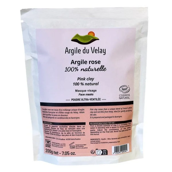 Argile rose doypack 200g