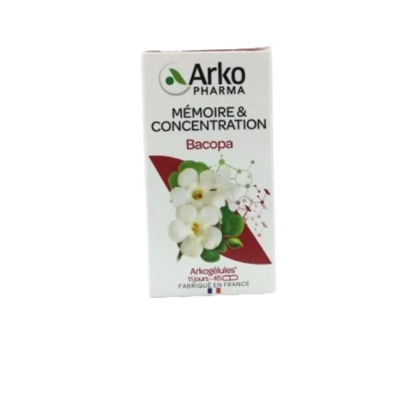 ARKOGELULES Bacopa - Bte/45 - Mémoire et Concentration