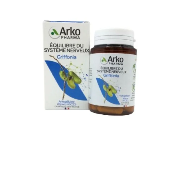 ARKOGELULES Griffonia 150mg 5-HTP - Bte/40 - Equilibre du Système Nerveux