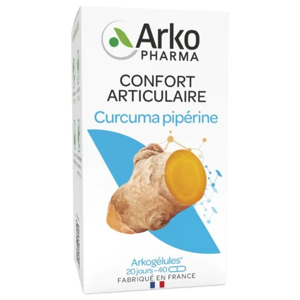 Arkogélules Curcuma pipérine bio 40 gélules