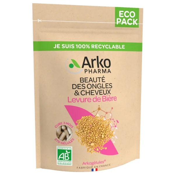 Arkogélules Levure de Bière Bio Éco Pack 270 Gélules
