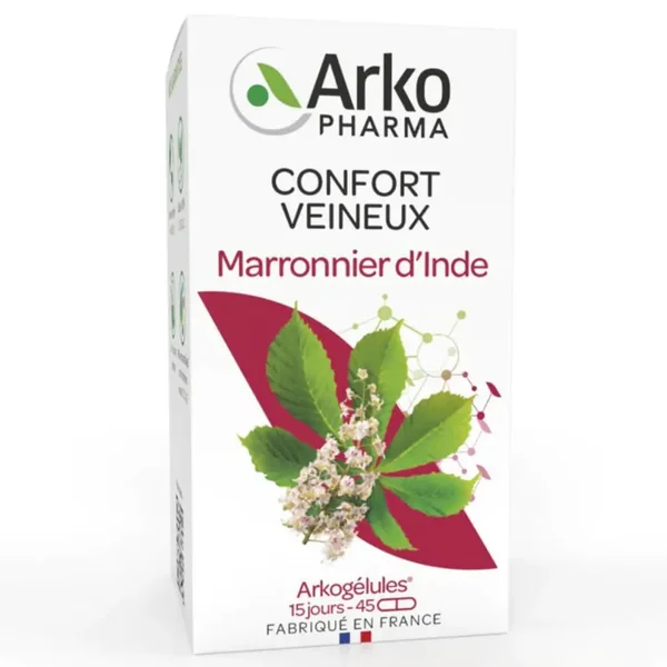 Arkogélules marronnier d'Inde bio 1125mg graine 45 gélules