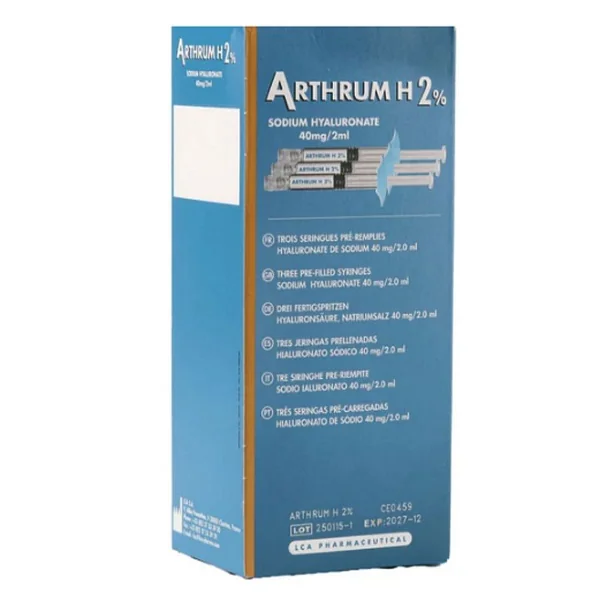 Arthrum H 2% 40 mg/2 ml solution injectable 3 seringues