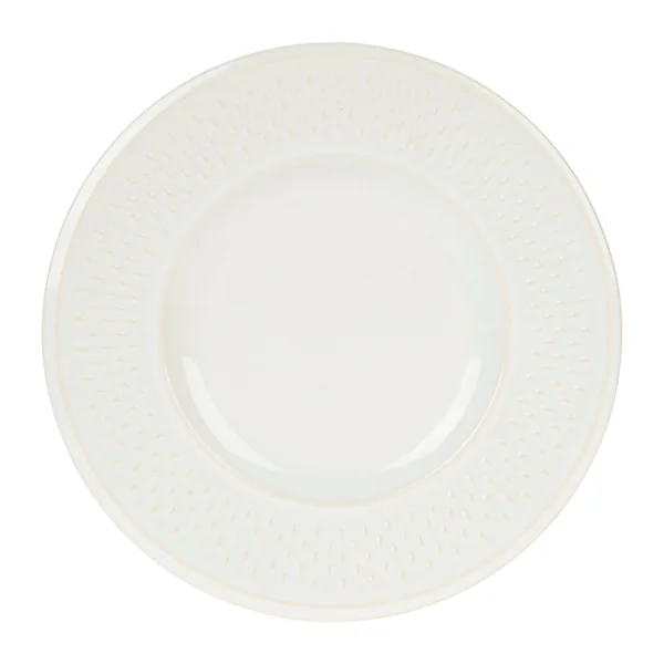 Assiette dessert faïence GRAIN DE RIZ blanche D 21cm - LETHU