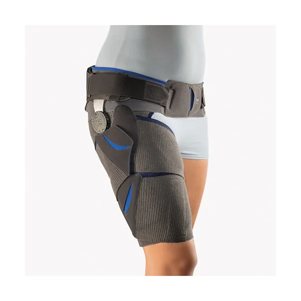Attelle articulée de stabilisation et protection de la hanche