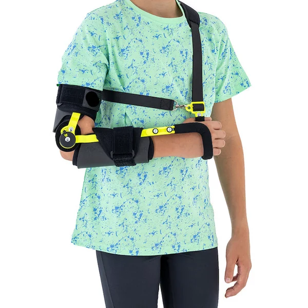 Attelle articulée d'immobilisation du coude réglable ROM pédiatrique