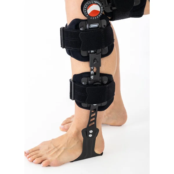Attelle de genou ROM avec appui podal amovible