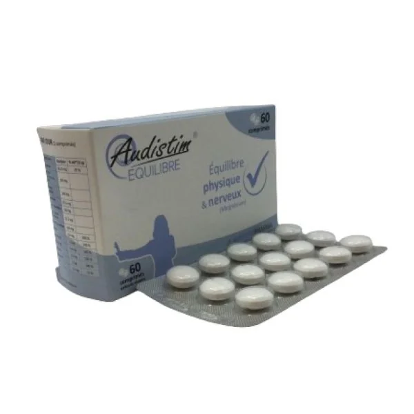 AUDISTIMPHARMA - Equilibre physique & nerveux (mangnésium) - 60 comprimés sécables - 3770009584067