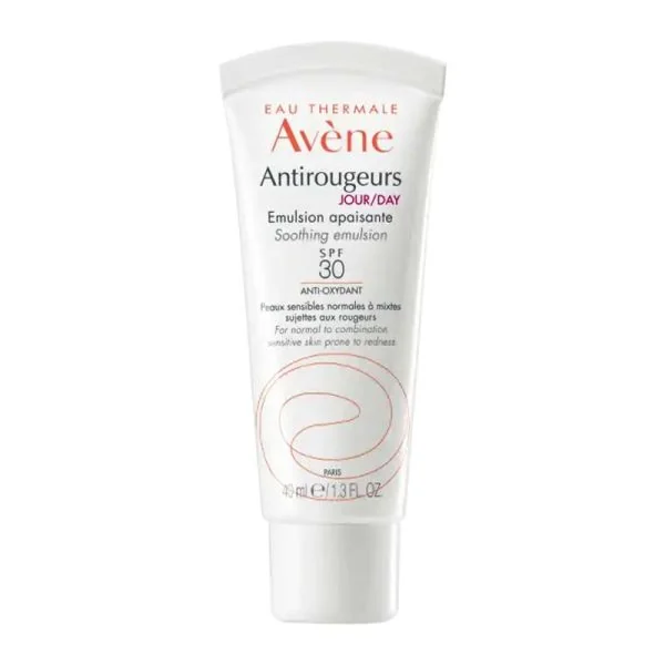 AVENE ANTIROUGEURS JOUR Emulsion Apaisante SPF30 40ml - Peau Couperosique
