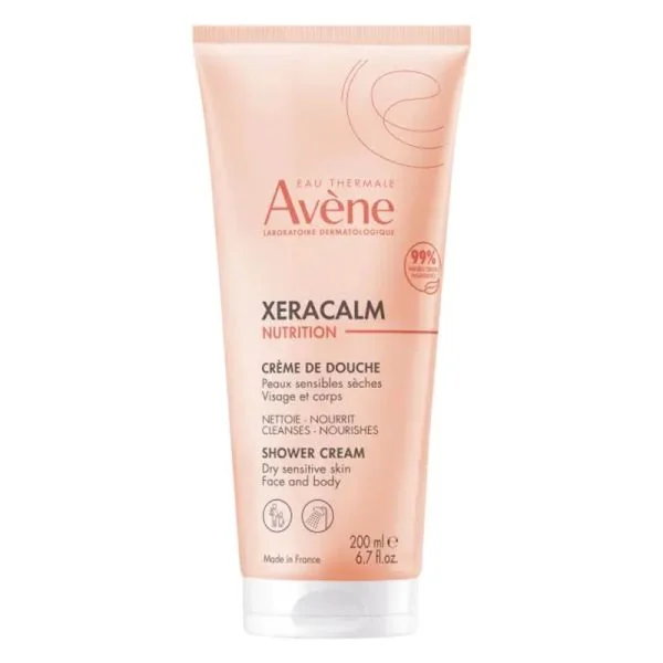 AVENE Xeracalm Nutrition Crème de Douche 200ml - Peaux Sensibles Sèches Visage et Corps