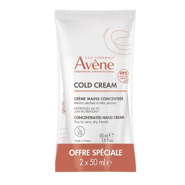 Avène Cold Cream crème mains concentrée 2x50ml