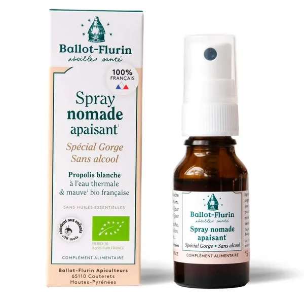 Ballot-Flurin spray nomade apaisant spécial gorge 15ml
