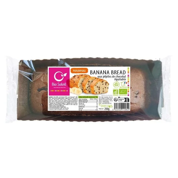 Banana bread aux pépites de chocolat 250g