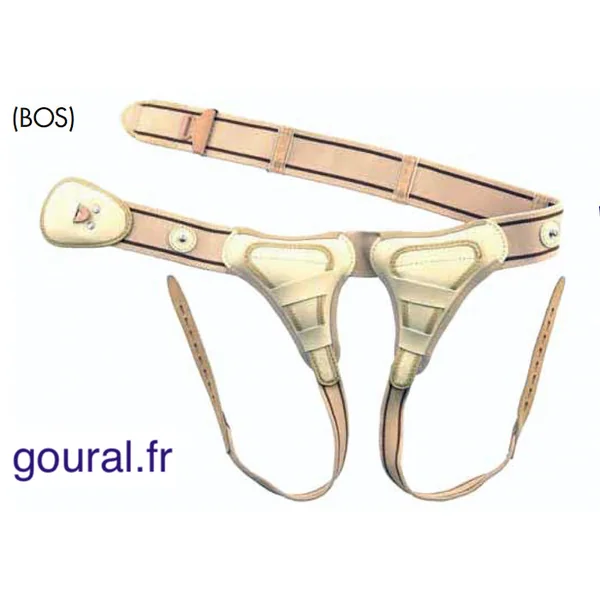 Bandage herniaire avec pelote(s) anatomique(s)