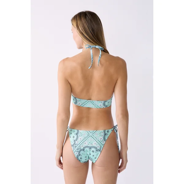 Bandeau haut de maillot imprimé réversible