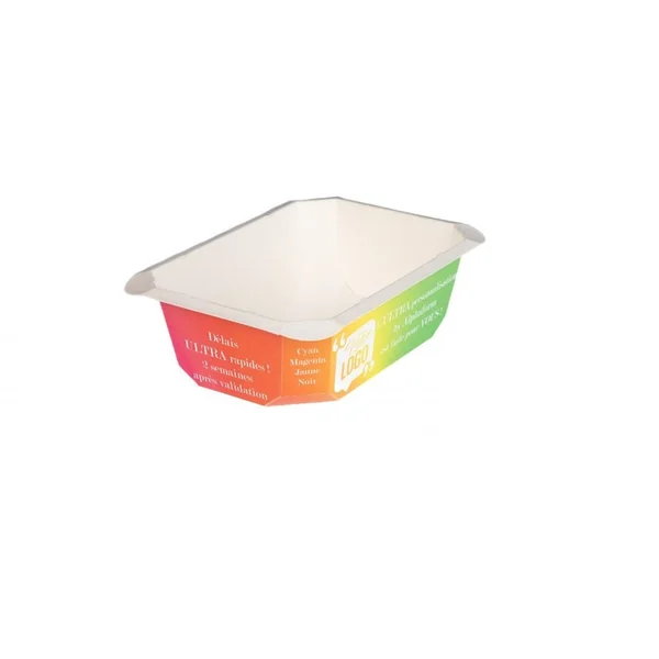 BARQUETTE SCELLABLE EN CARTON FOOD K Personnalisé en multicouleurs 750cc