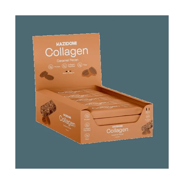 Barre au Collagène Caramel Pécan (5 g de collagène / barre)