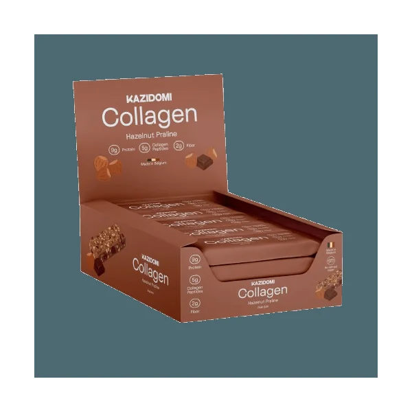 Barre au Collagène Praliné Noisette (5 g de collagène / barre)