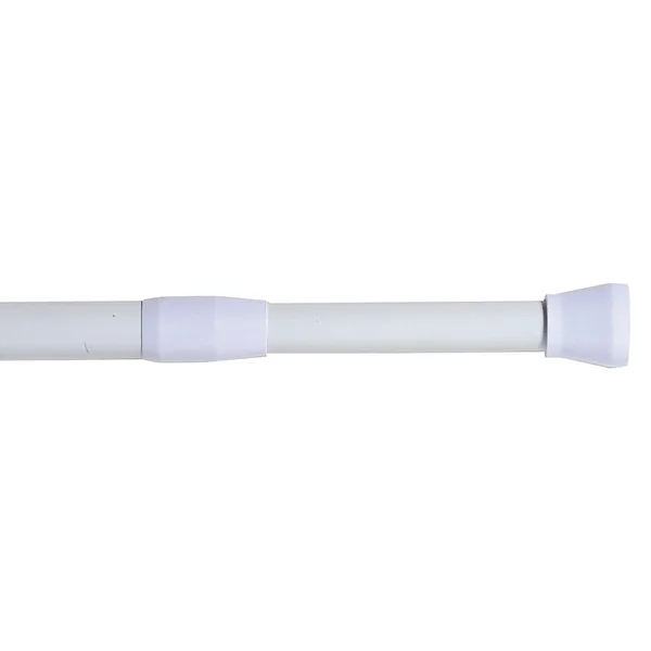 Barre de douche extensible aluminium blanche 70 à 120cm