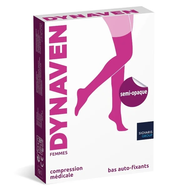 Bas de contention Femme Dynaven semi-opaque Classe 3 par Sigvaris