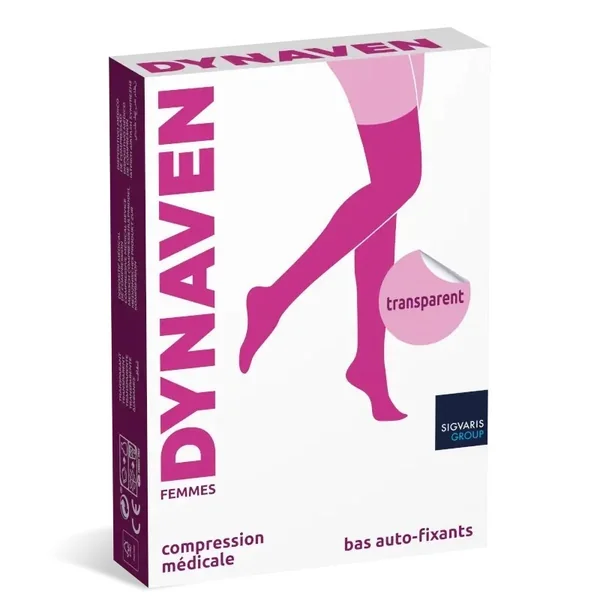 Bas de contention Femme Dynaven Transparent Classe 2 par Sigvaris
