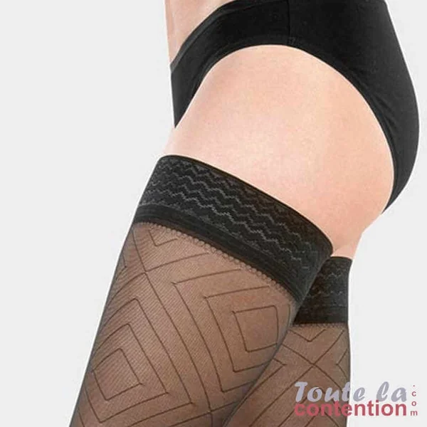 Bas de contention Femme Fascination Motif Losange classe 2 par Juzo