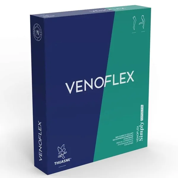 Bas de contention Femme Venoflex Simply Coton fin par Thuasne