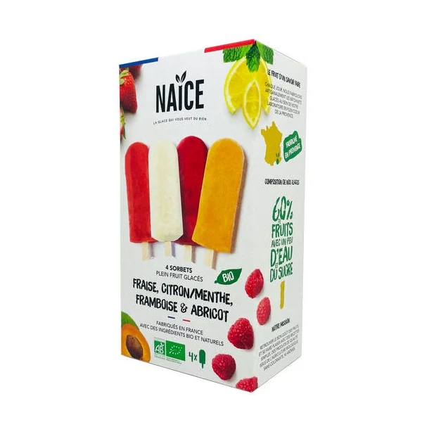 Batonnets sorbet panaché (4) 260g