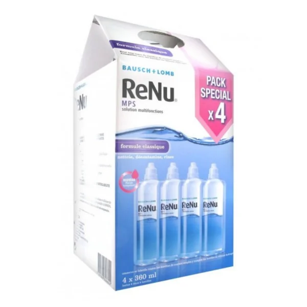 Bausch & Lomb ReNu MPS Solution Multifonctions Lot de 4 x360ml