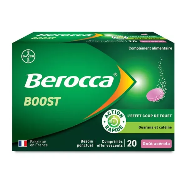Berocca Boost énergie 20 comprimés effervescents
