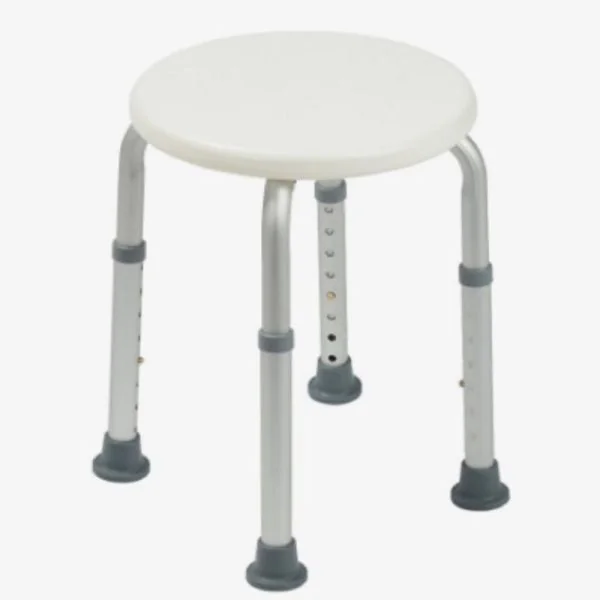 BETTERLIFE le Tabouret de Douche / Bain avec Hauteur Ajustable et Assise Ronde - 1 Unité