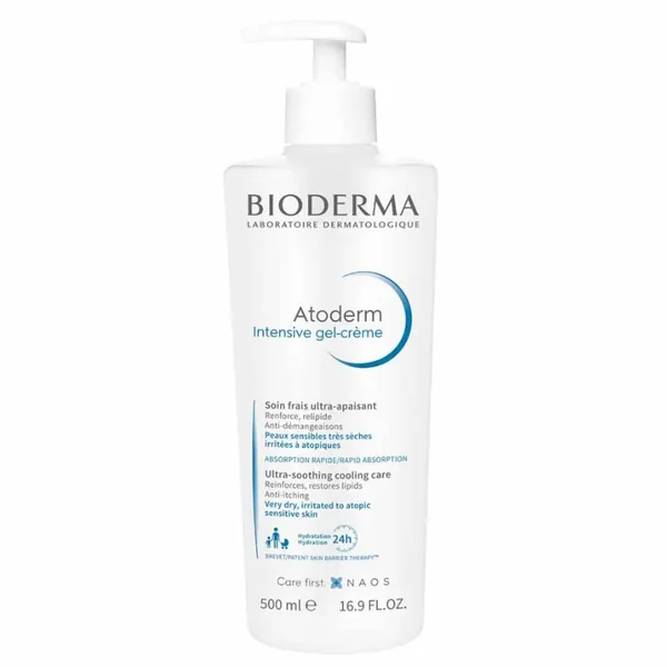 Bioderma Atoderm Intensive gel crème soin frais ultra apaisant 500ml