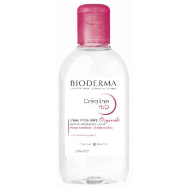 BIODERMA CREALINE H2O 250ml Solution Eau Micellaire Démaquillante sans Rinçage - Peau Sensible