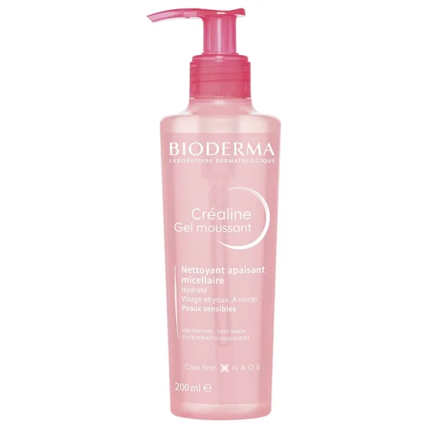 Bioderma Créaline gel moussant nettoyant micellaire à rincer 200ml